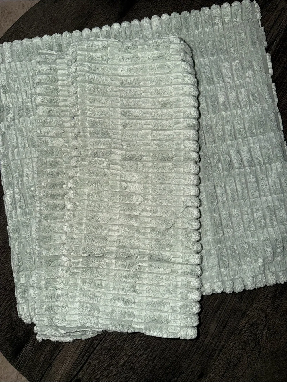 Soft Waffle Knit Accent Pillow Covers - Greyish Green